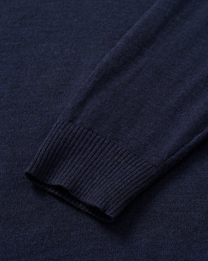 Johnnie-O Raynor Merino 1/4 Zip Sweater: Navy