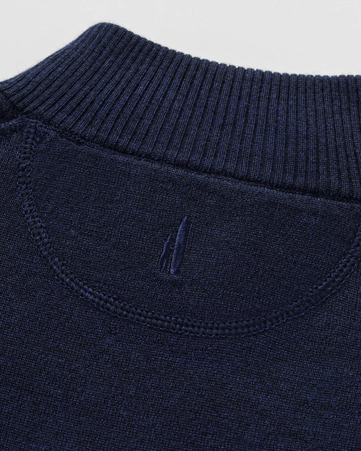 Johnnie-O Raynor Merino 1/4 Zip Sweater: Navy