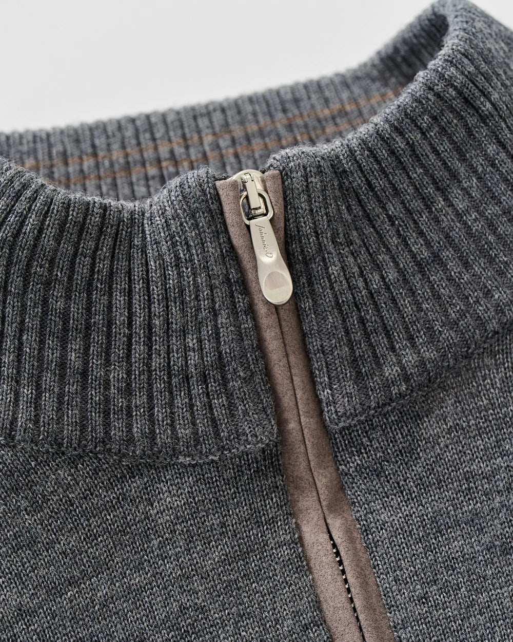 Johnnie-O Raynor Merino 1/4 Zip Sweater: Shadow