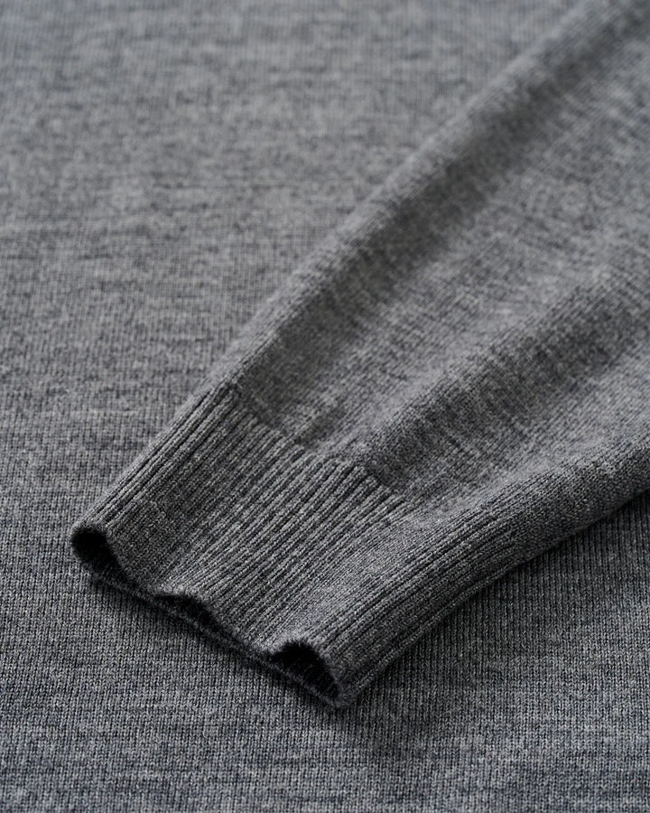 Johnnie-O Raynor Merino 1/4 Zip Sweater: Shadow