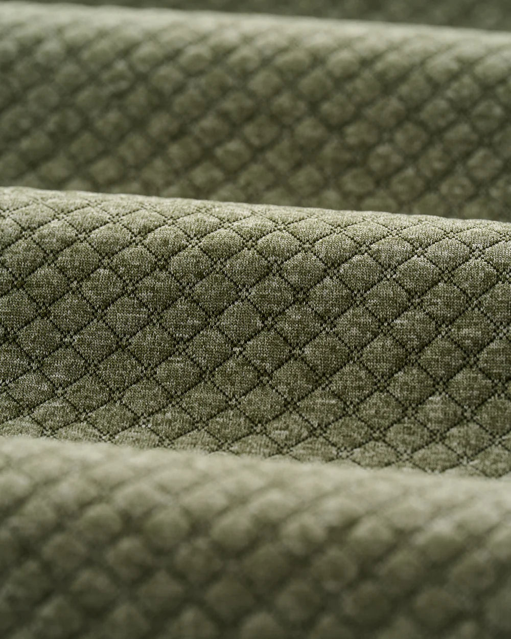 Johnnie-O Rockwells Diamond-Quilted Henley Pullover: Forest