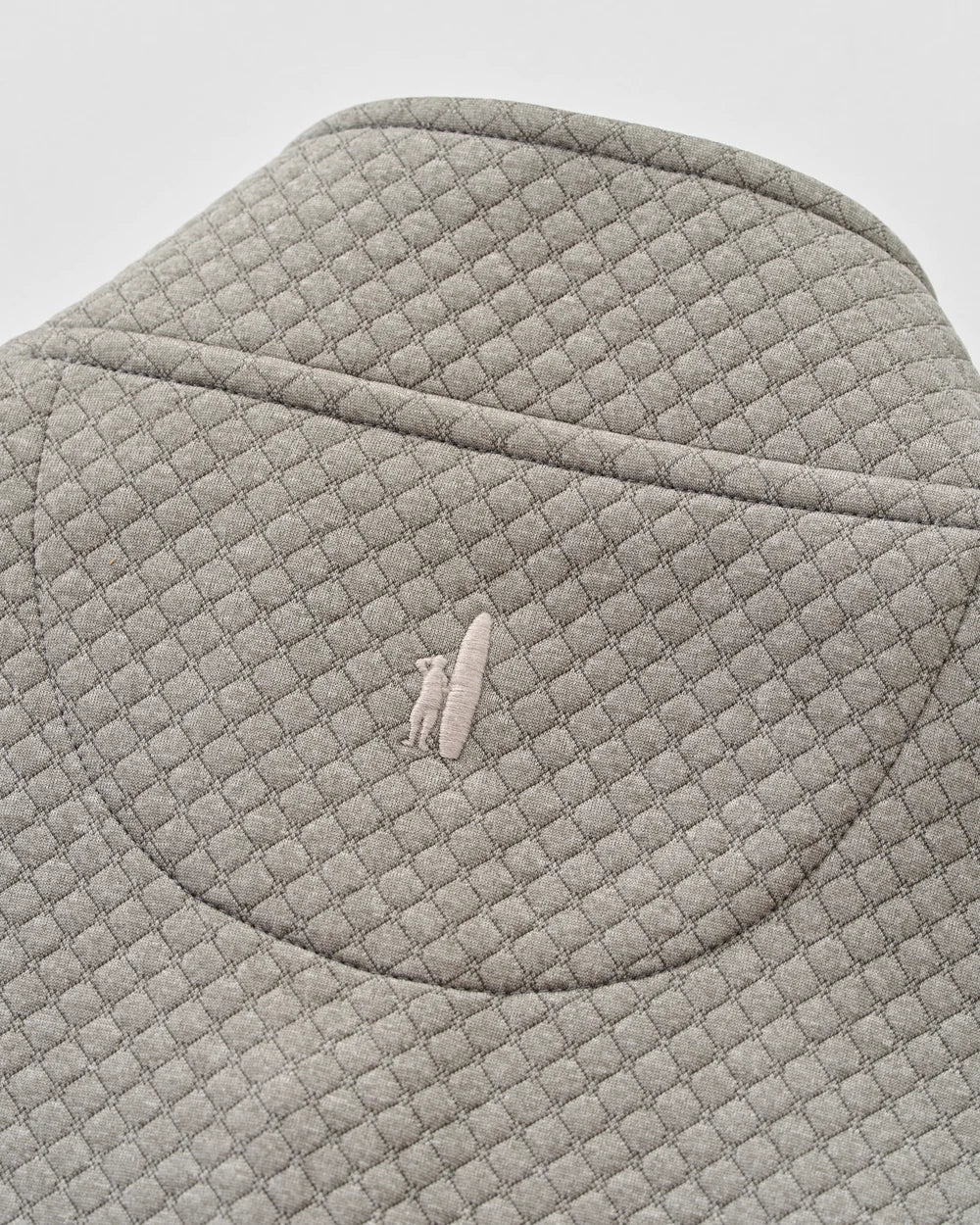 Johnnie-O Rockwells Diamond-Quilted Henley Pullover: Smoke