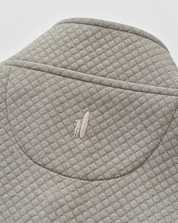 Johnnie-O Rockwells Diamond-Quilted Henley Pullover: Smoke