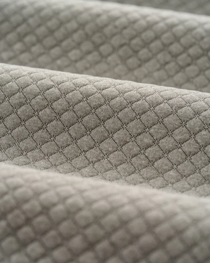 Johnnie-O Rockwells Diamond-Quilted Henley Pullover: Smoke