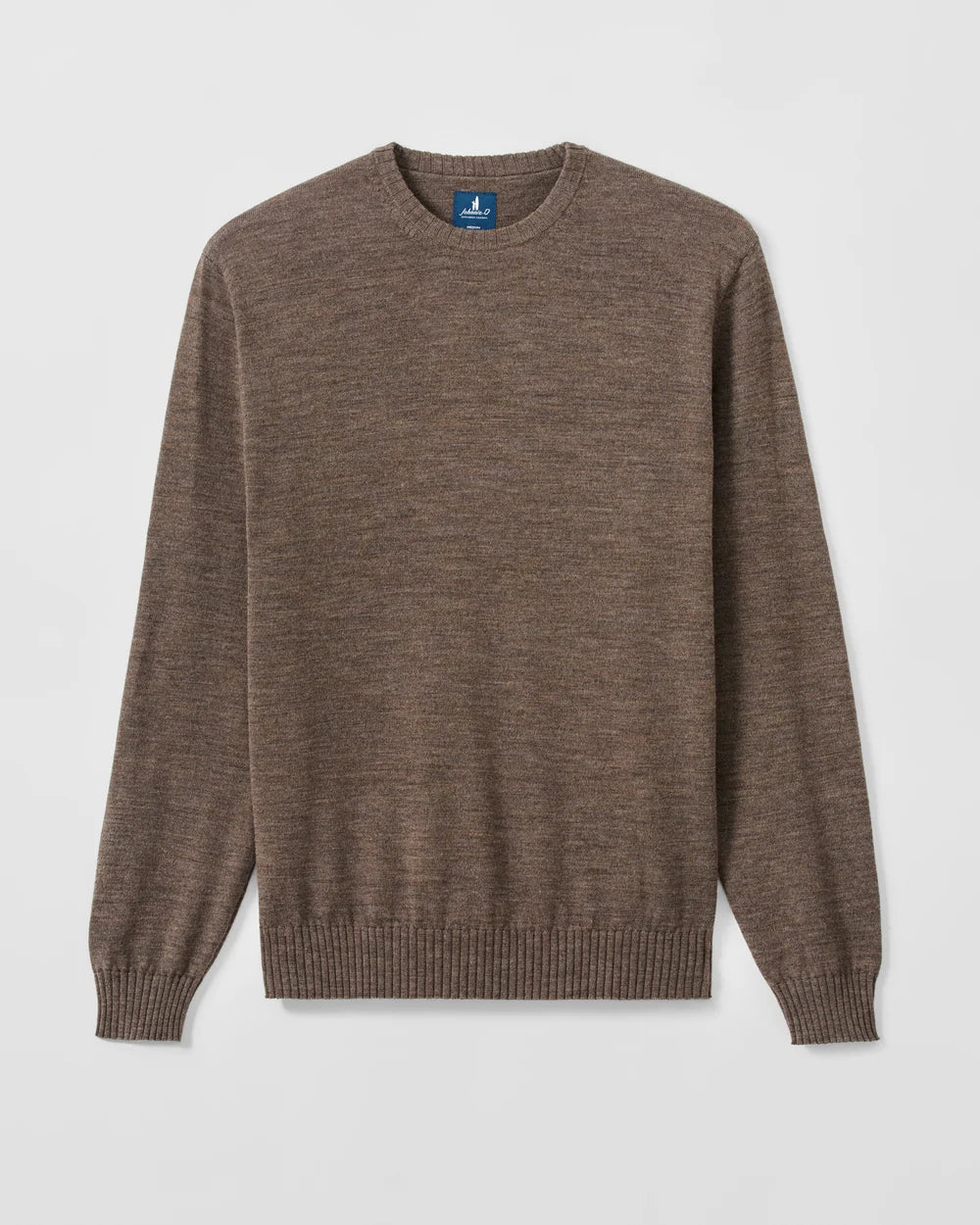 Johnnie-O Ronald Merino Wool Crewneck Sweater: Mocha