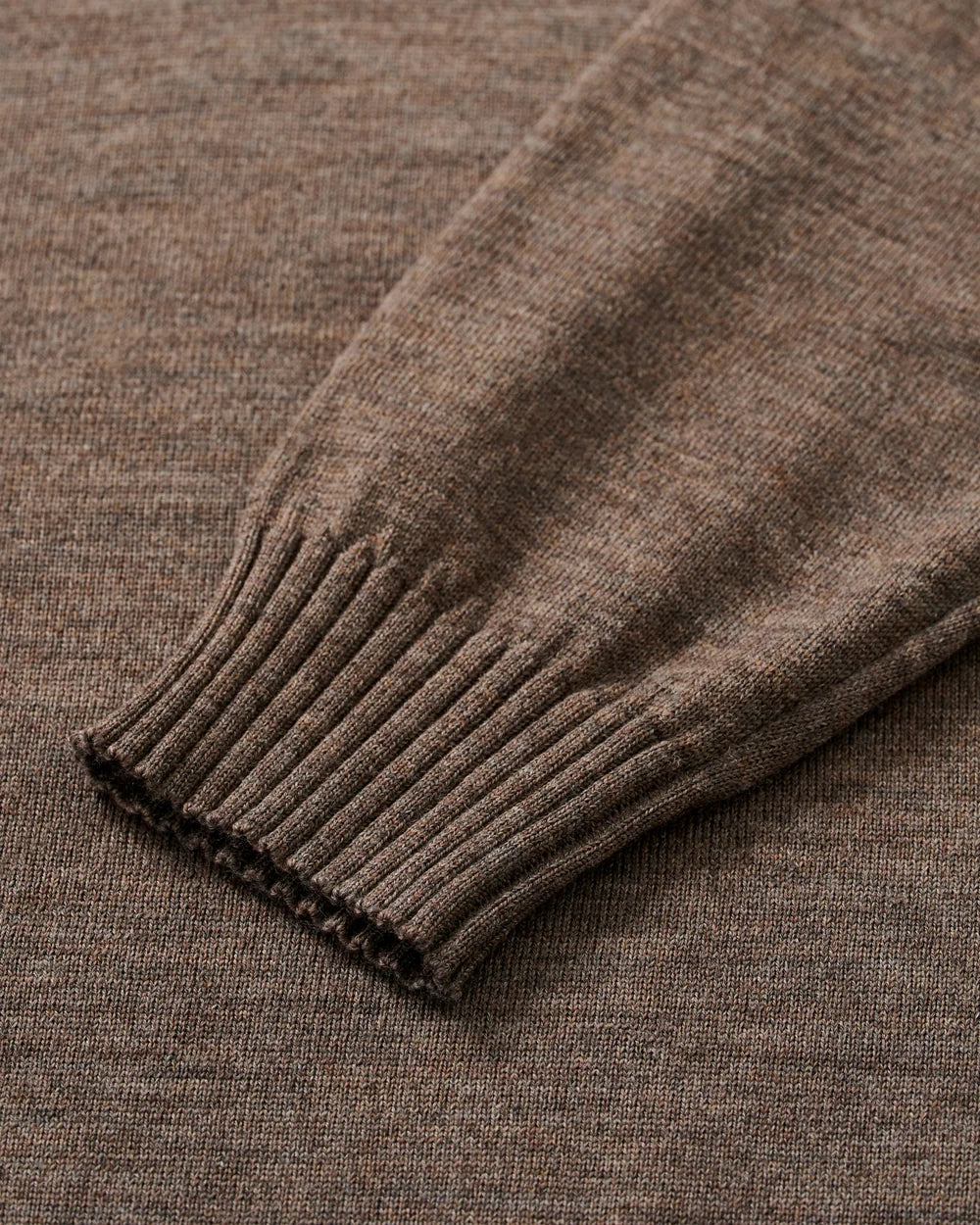 Johnnie-O Ronald Merino Wool Crewneck Sweater: Mocha