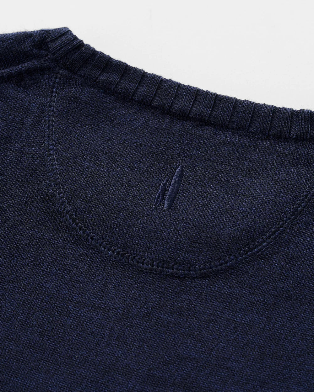 Johnnie-O Ronald Merino Wool Crewneck Sweater: Navy