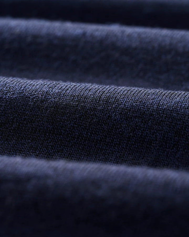 Johnnie-O Ronald Merino Wool Crewneck Sweater: Navy