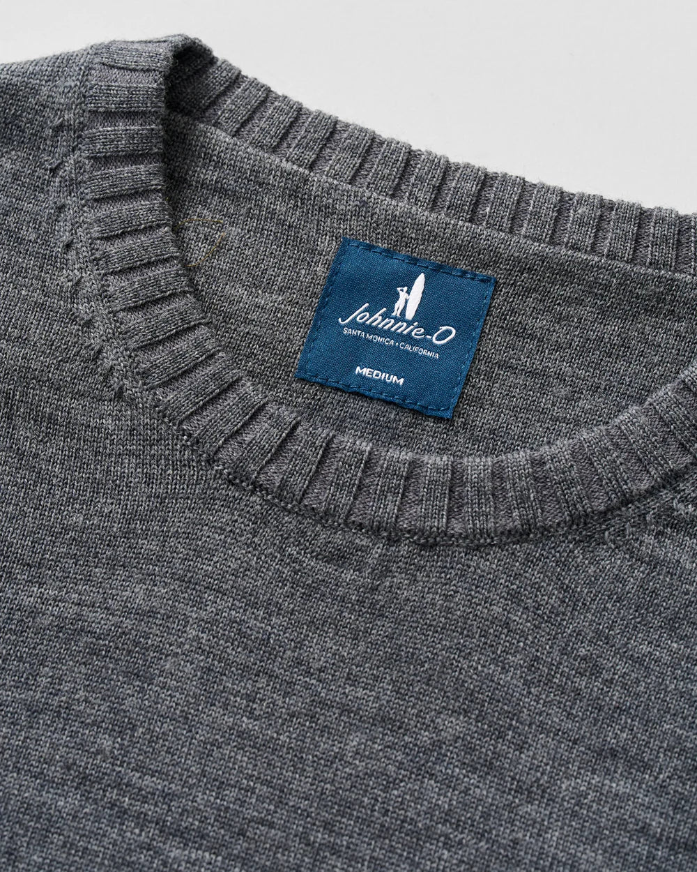 Johnnie-O Ronald Merino Wool Crewneck Sweater: Shadow