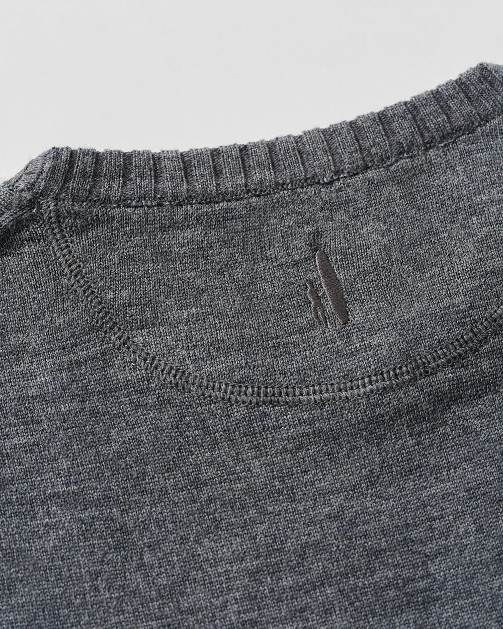 Johnnie-O Ronald Merino Wool Crewneck Sweater: Shadow