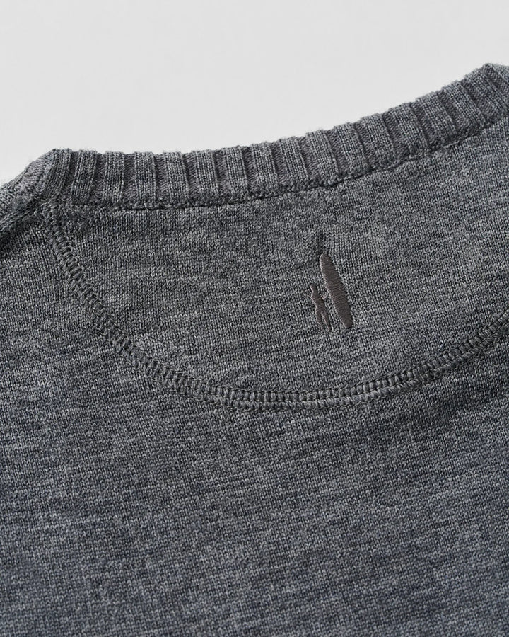 Johnnie-O Ronald Merino Wool Crewneck Sweater: Shadow