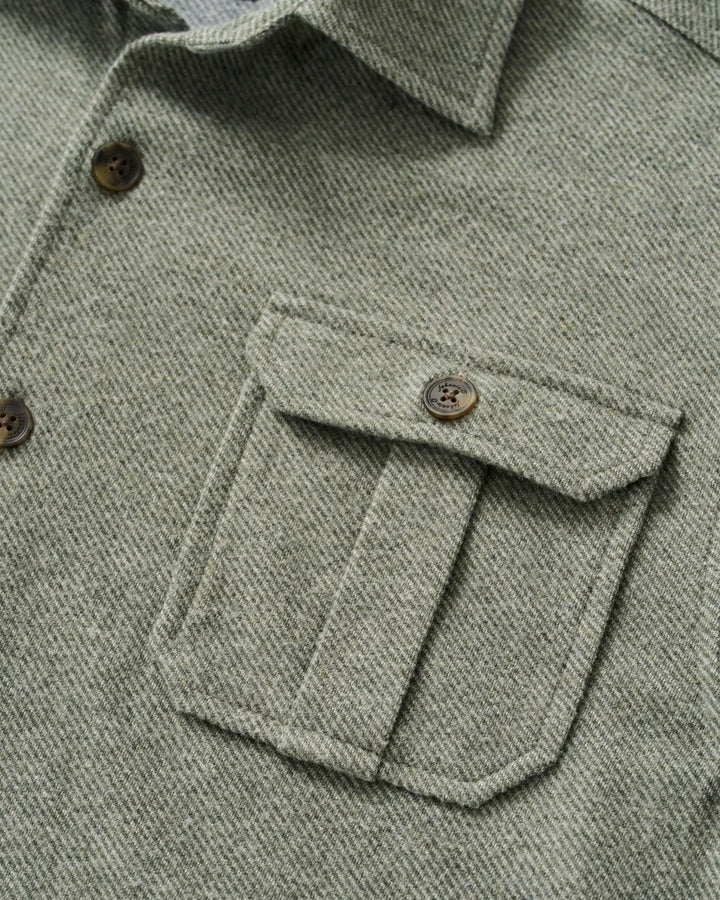 Johnnie-O Lodge Shirt - Sequoia Twill Solid: Forest