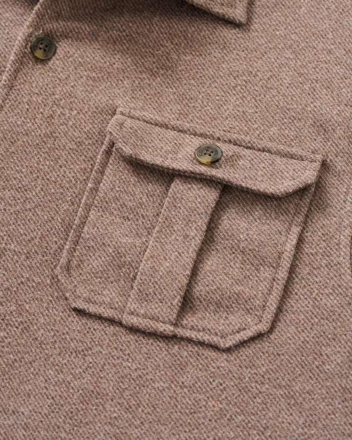 Johnnie-O Lodge Shirt - Sequoia Twill Solid: Havana