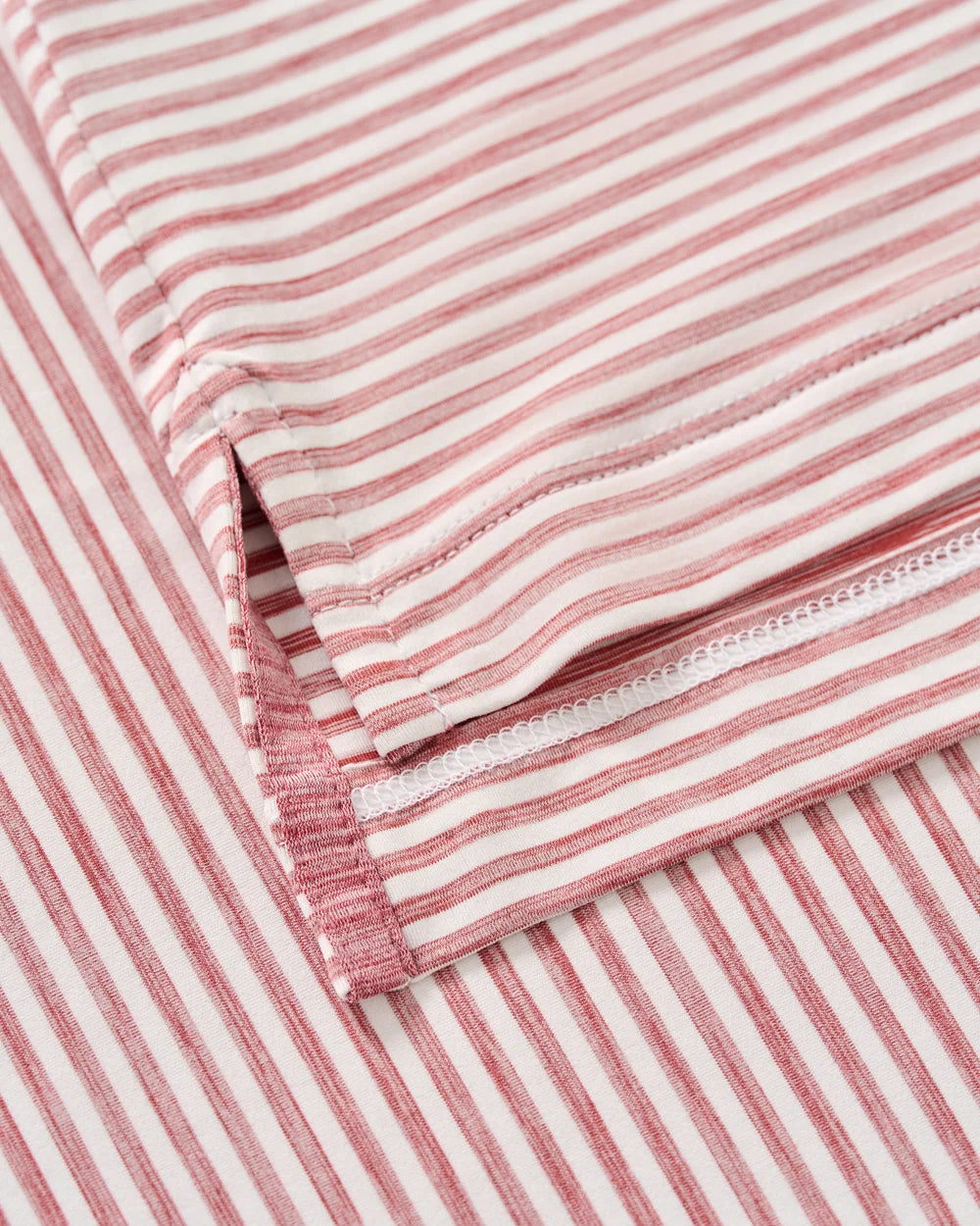Johnnie-O Seymour Striped Polo: Racing Red