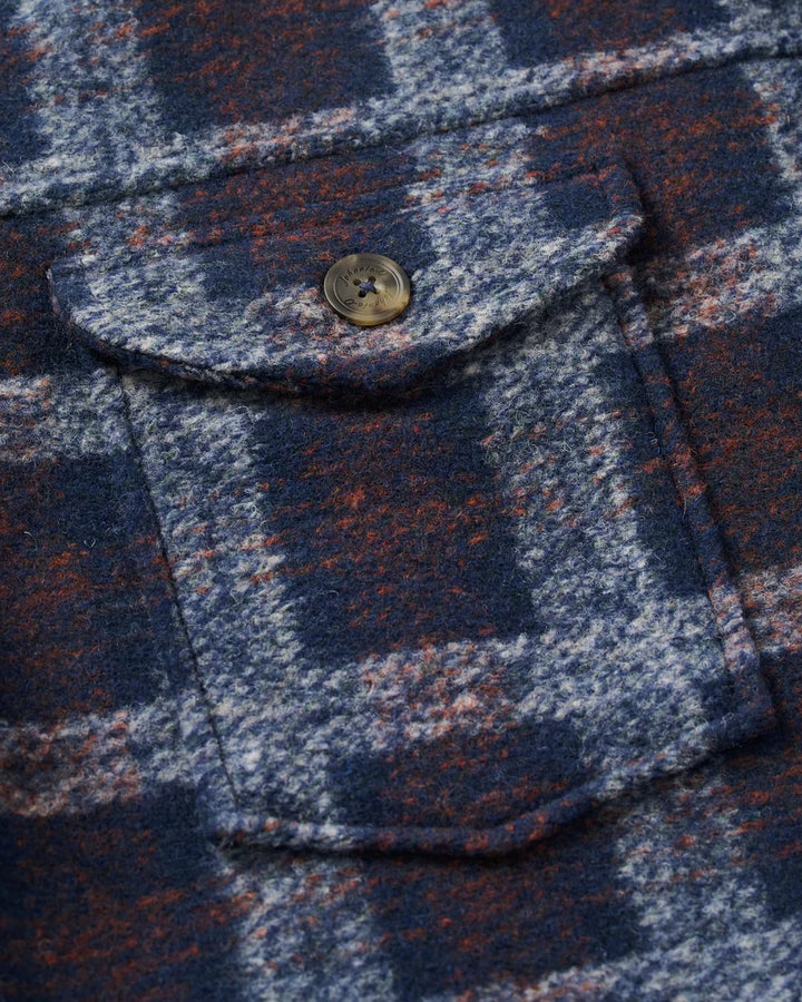 Johnnie-O Sherpa Lined Shacket: Navy