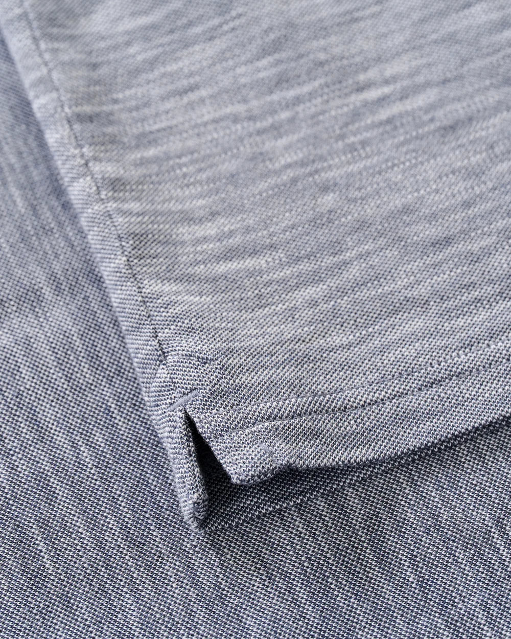 Johnnie-O Long Sleeve Slub Pique Polo: Navy