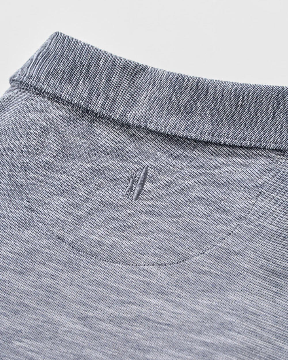 Johnnie-O Long Sleeve Slub Pique Polo: Navy