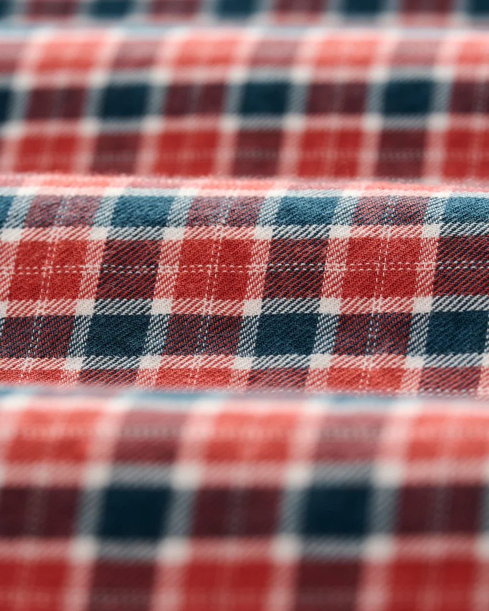 Johnnie-O Snap Button Down Check: Malibu Red