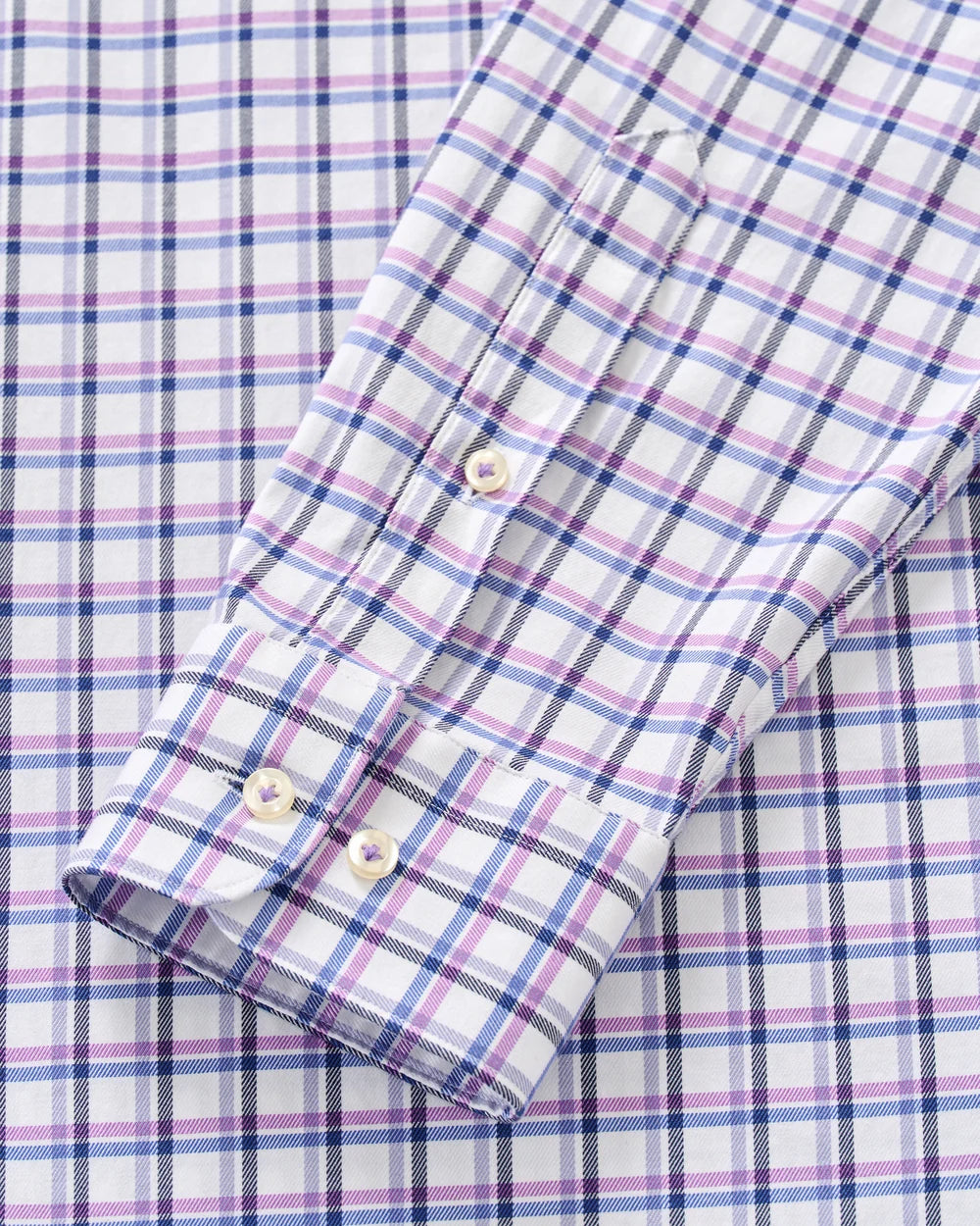 Johnnie-O Top Shelf Stretch Twill Button Down Shirt - Bipane: Violet