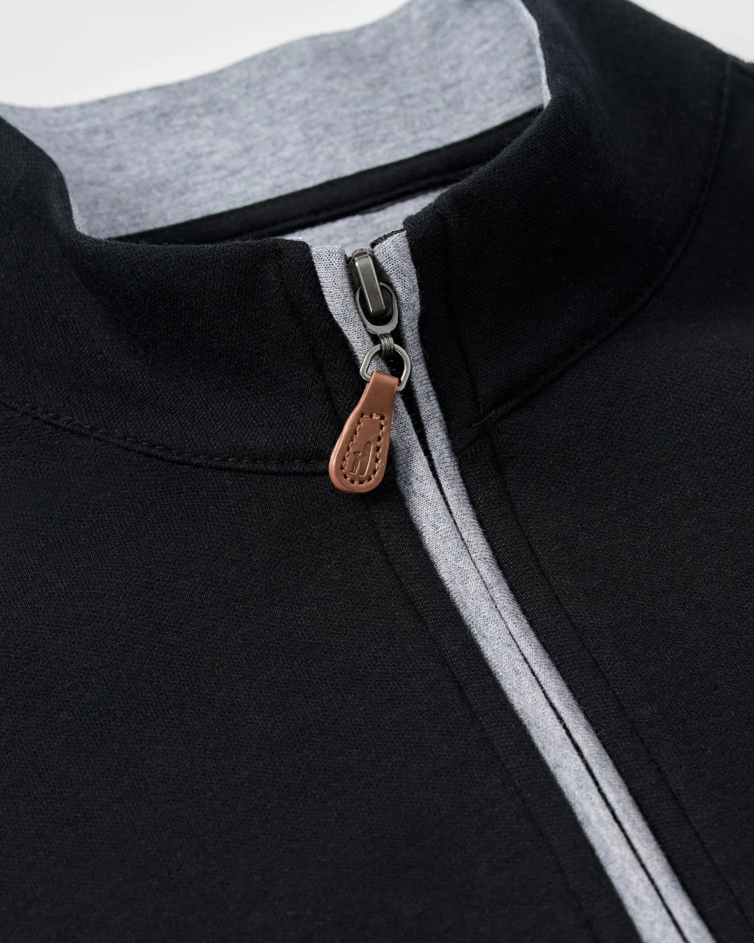 Johnnie-O Sully 1/4 Zip Pullover: Black