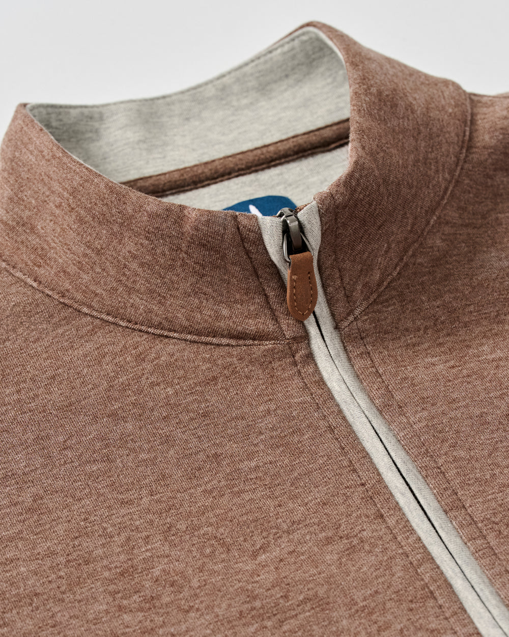 Johnnie-O Sully 1/4 Zip Pullover: Grizzly