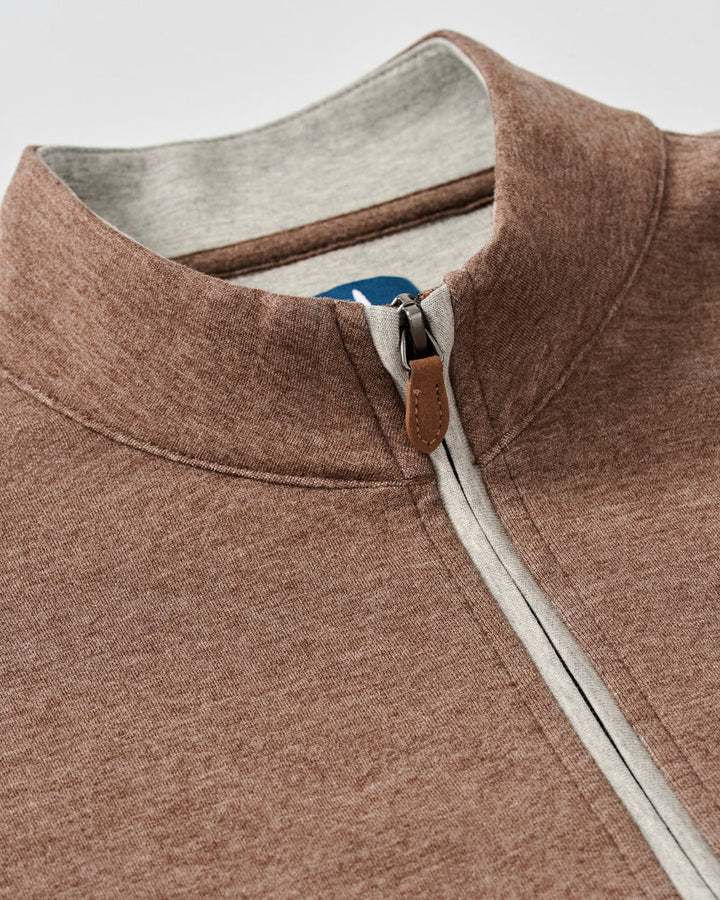 Johnnie-O Sully 1/4 Zip Pullover: Grizzly