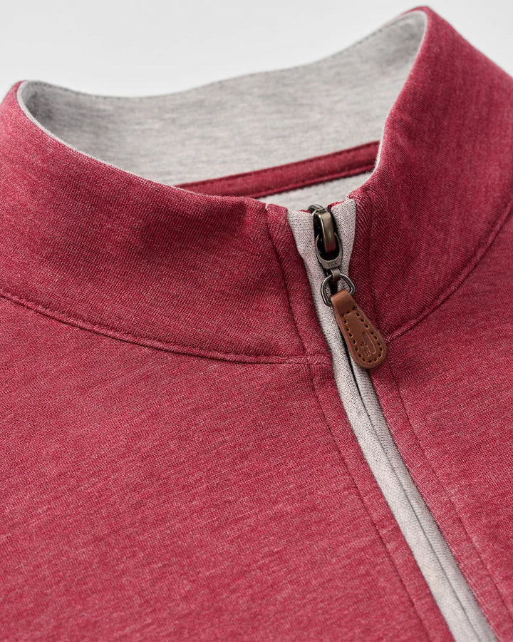 Johnnie-O Sully 1/4 Zip Pullover: Port
