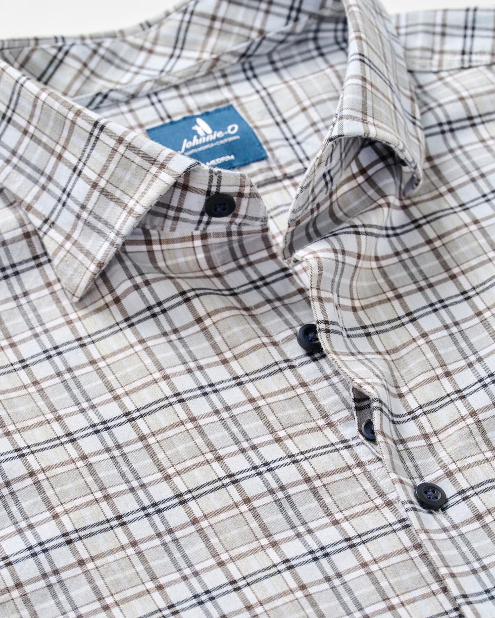 Johnnie-O Performance Flannel Button Down Shirt - Tahoe Plaid: Kona