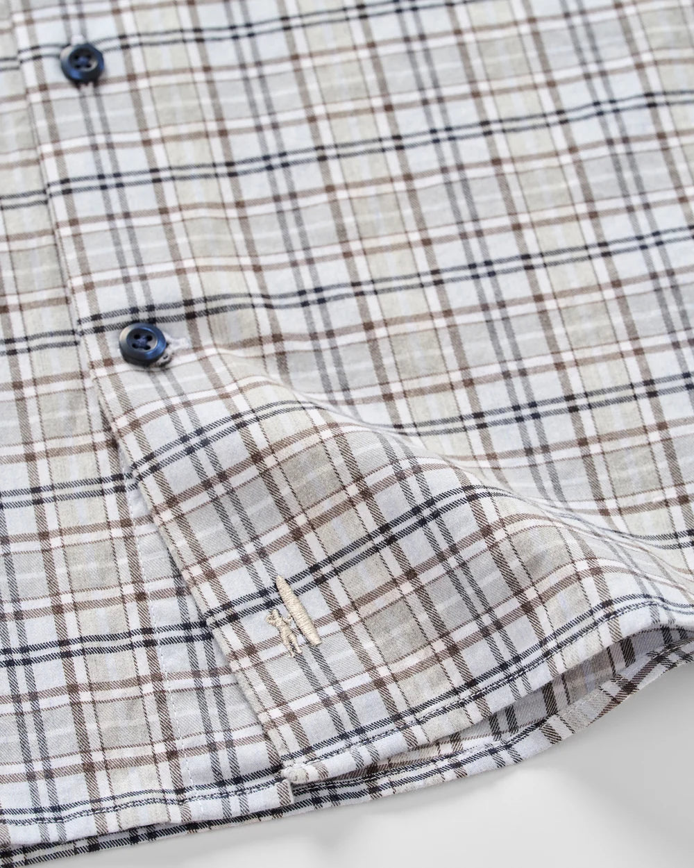 Johnnie-O Performance Flannel Button Down Shirt - Tahoe Plaid: Kona