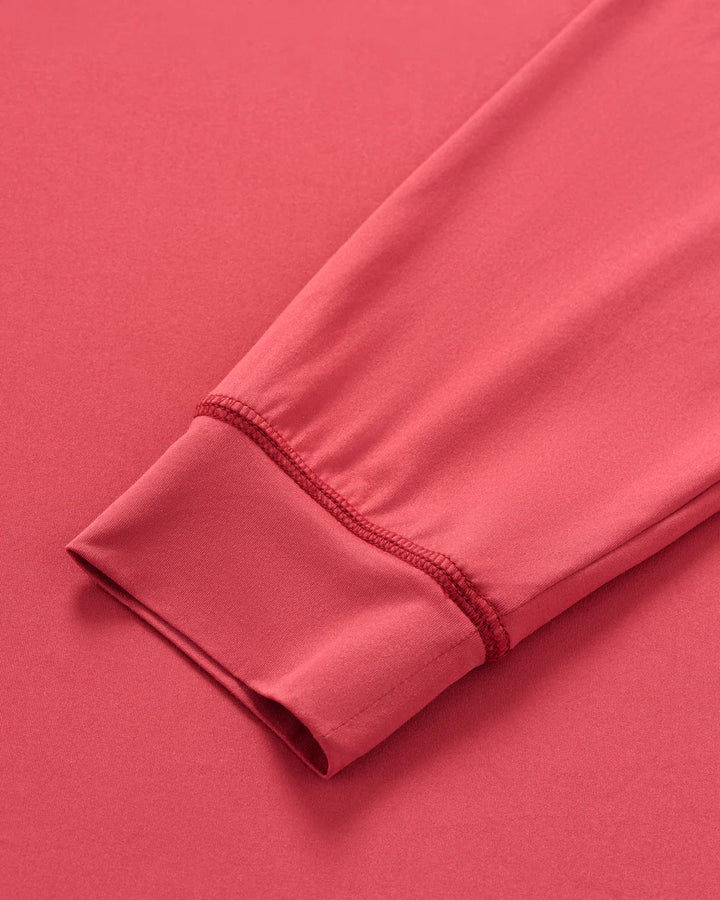 Johnnie-O Talon Featherweight Performance Hoodie: Racing Red