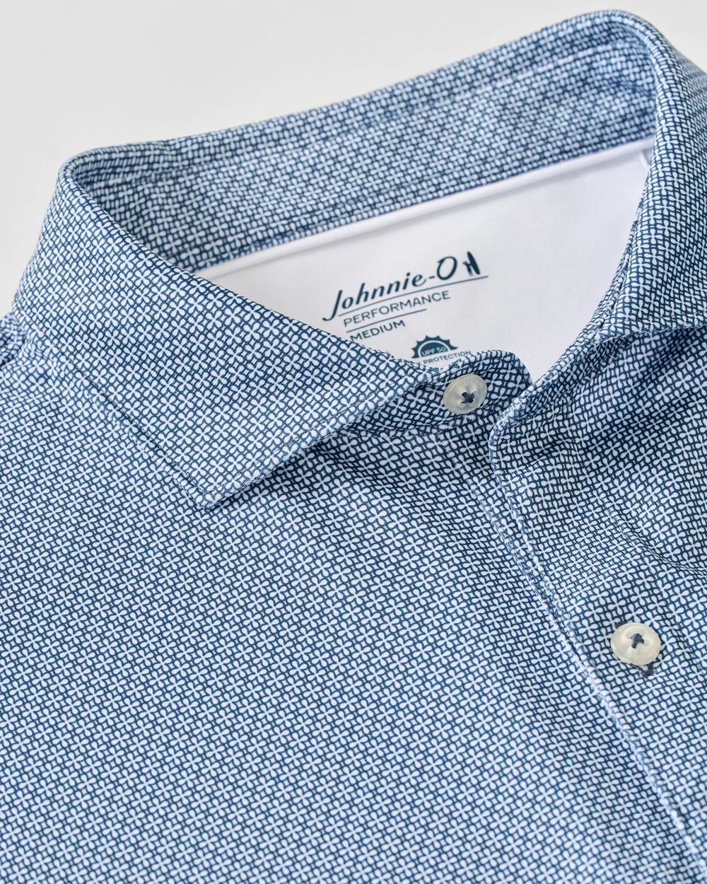 Johnnie-O Performance Jersey Polo: Tile Neat: Black