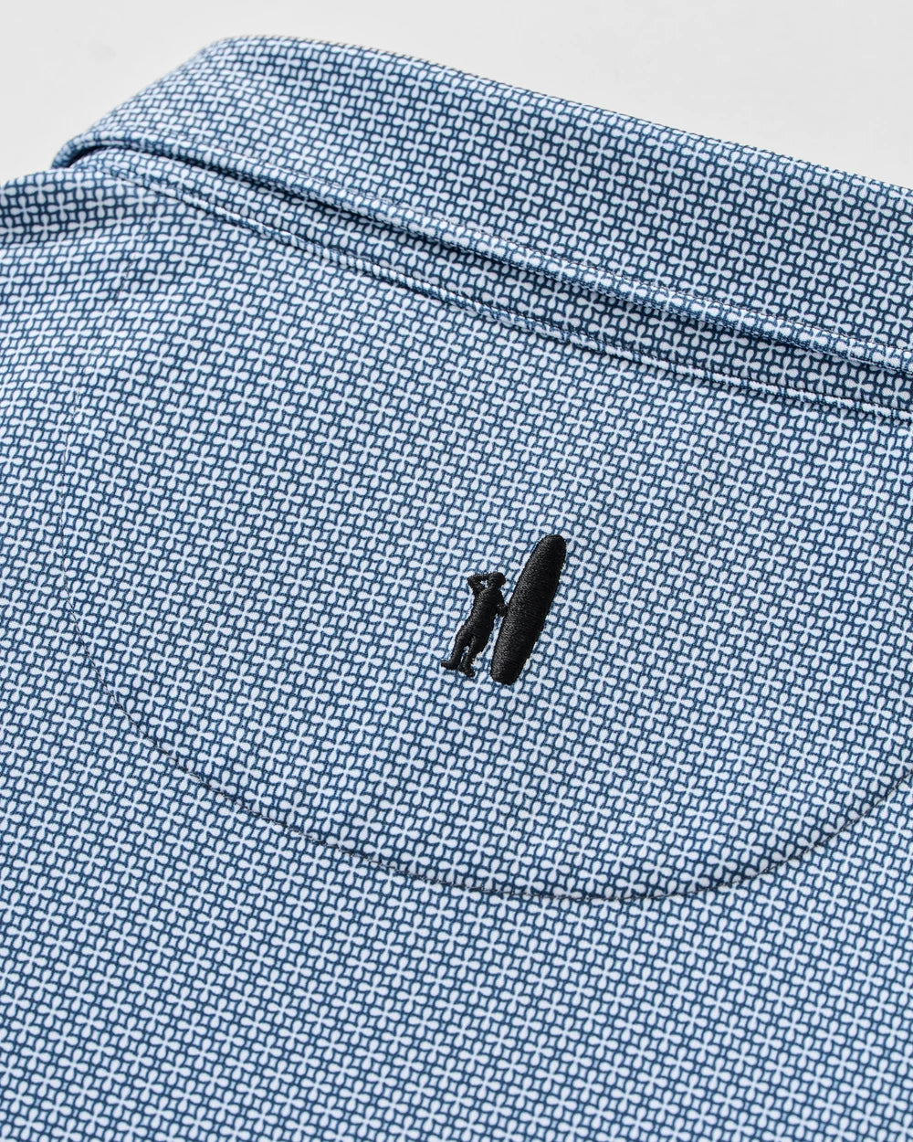 Johnnie-O Performance Jersey Polo: Tile Neat: Black
