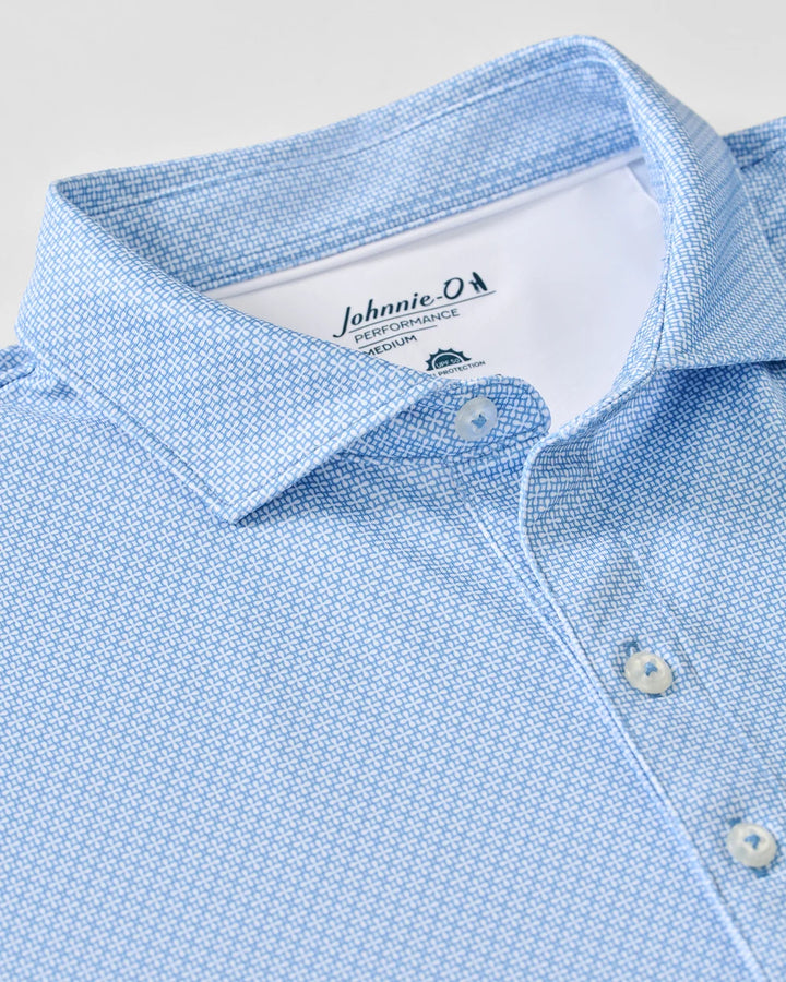 Johnnie-O Performance Jersey Polo: Tile Neat: Sailor