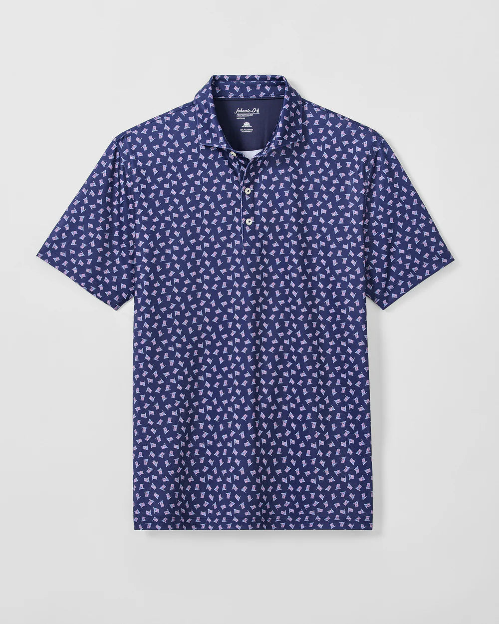 Johnnie-O Performance Jersey Polo - USA: Navy