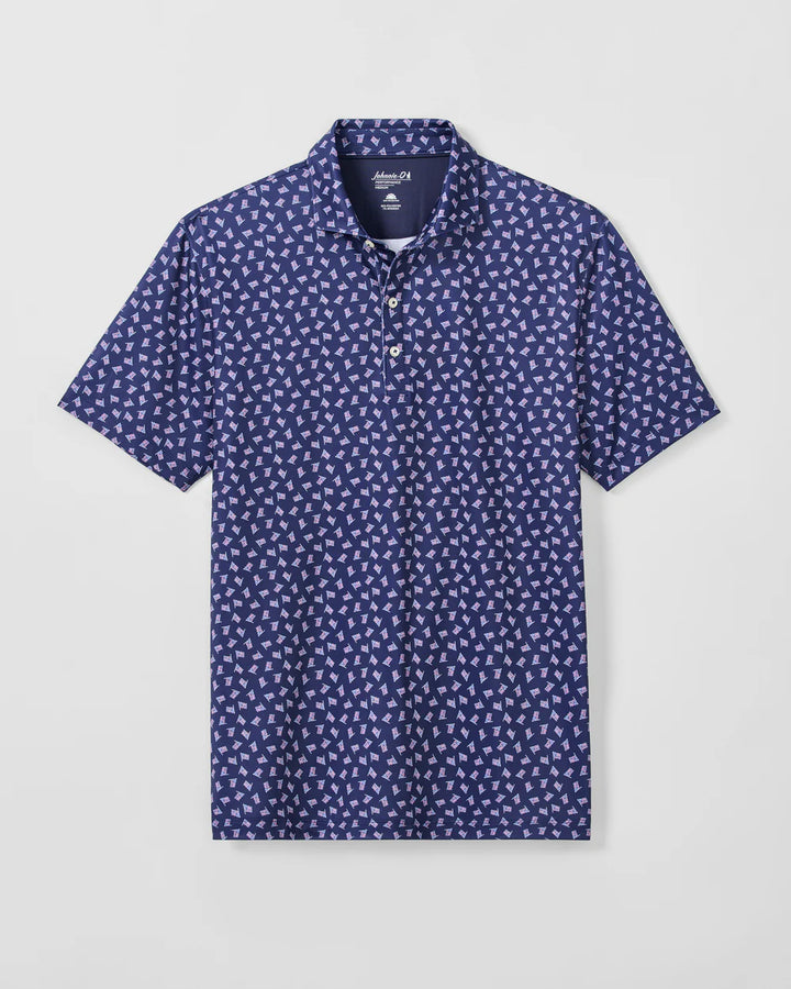 Johnnie-O Performance Jersey Polo - USA: Navy