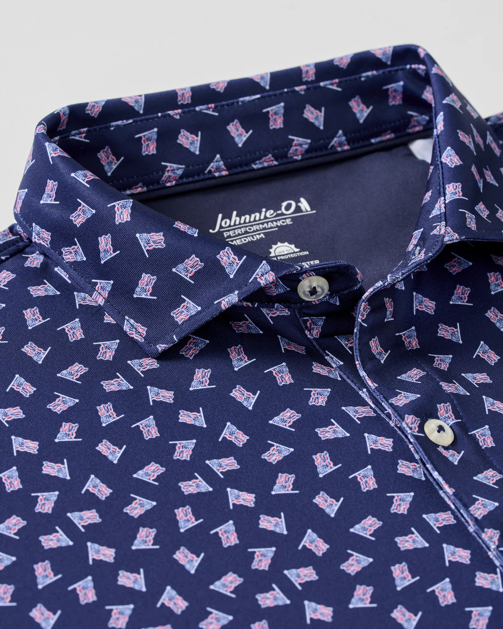 Johnnie-O Performance Jersey Polo - USA: Navy