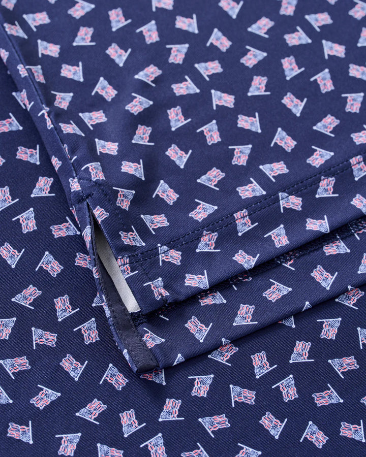 Johnnie-O Performance Jersey Polo - USA: Navy