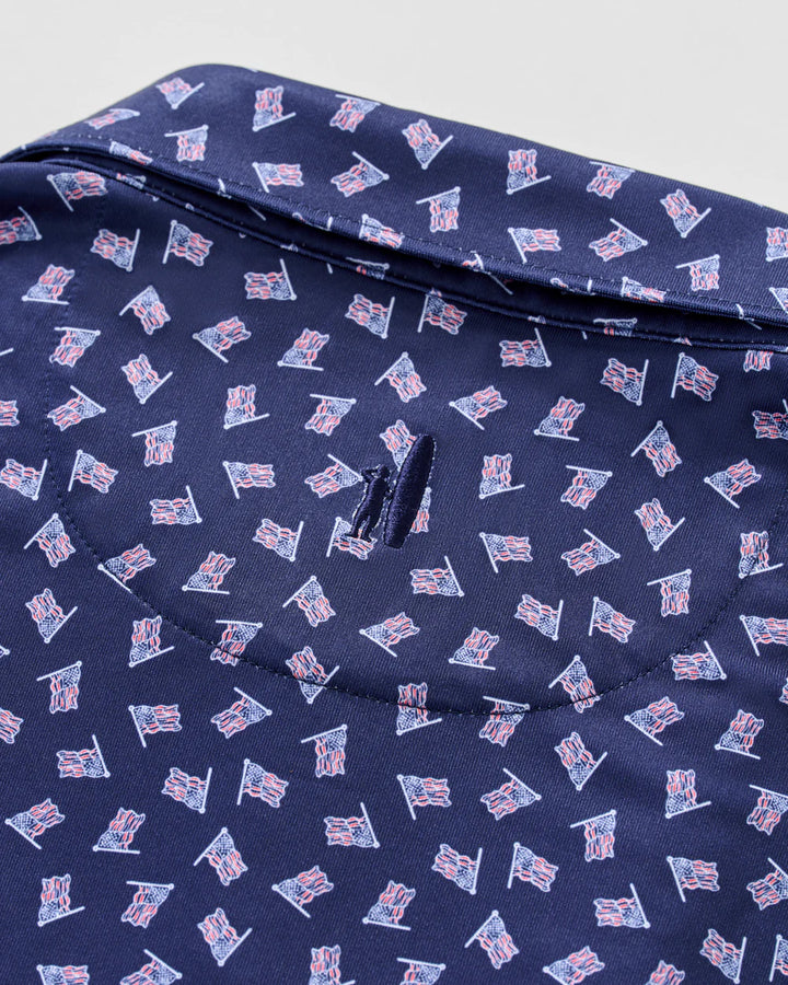 Johnnie-O Performance Jersey Polo - USA: Navy