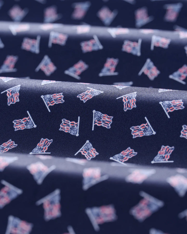 Johnnie-O Performance Jersey Polo - USA: Navy