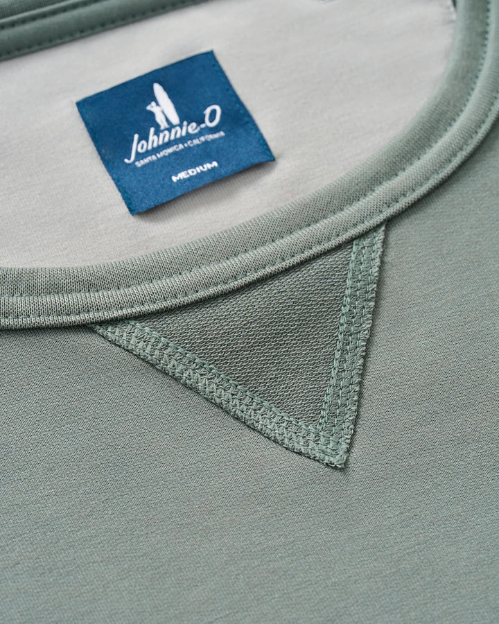 Johnnie-O Willard Drirelease® Crewneck Sweatshirt: Evergreen