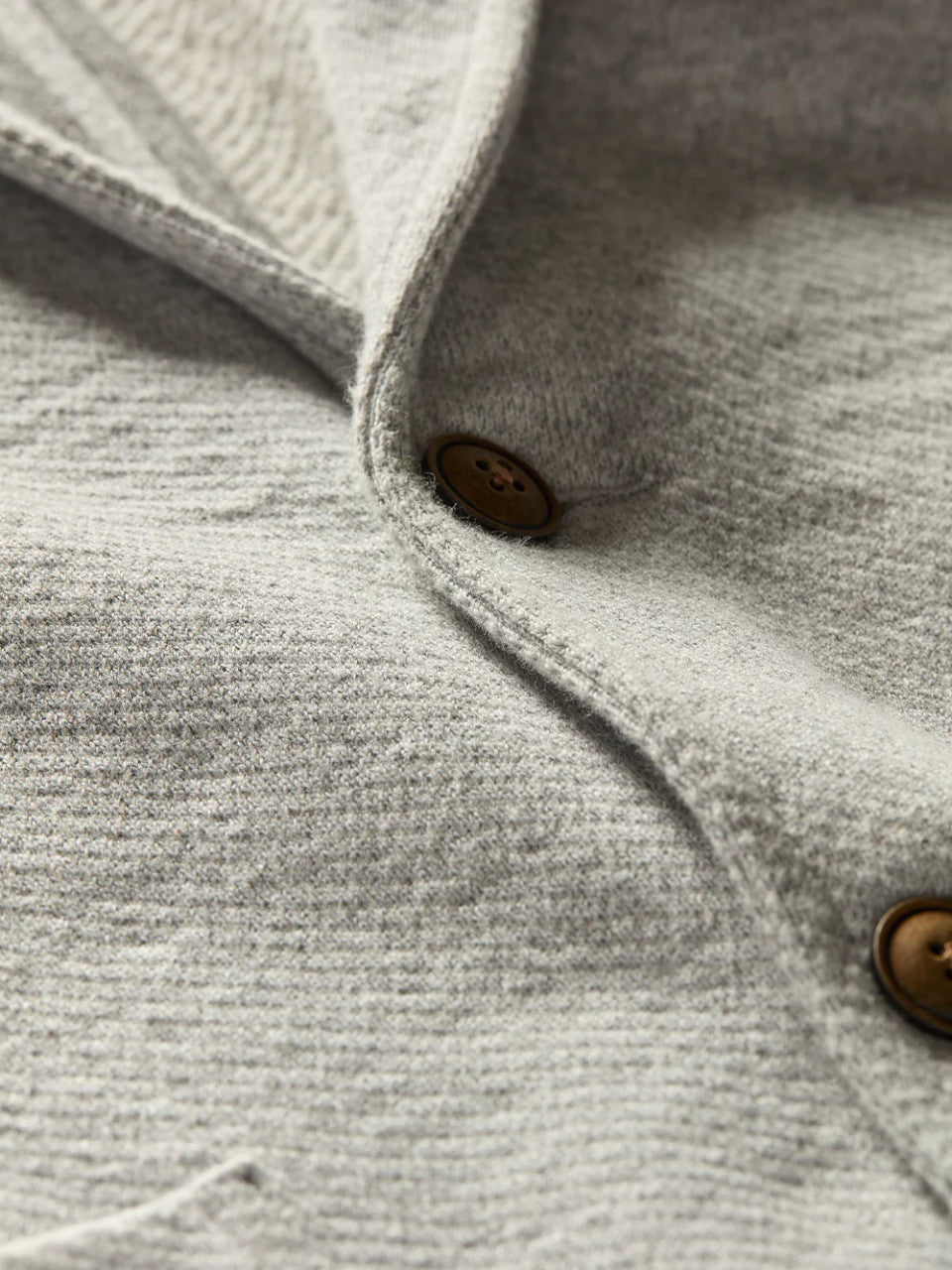 Faherty Inlet Knit Blazer: Heather Grey