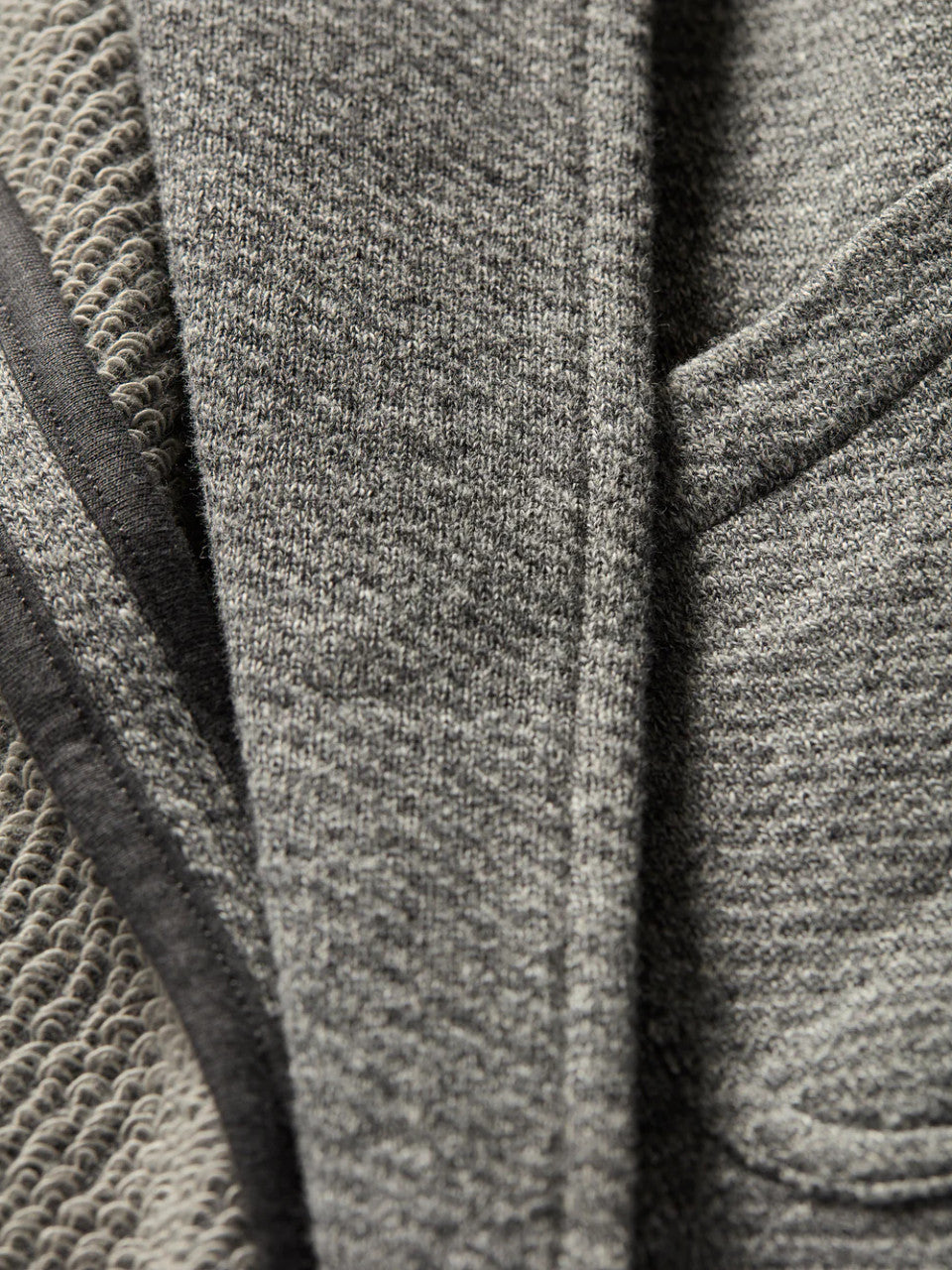 Faherty Inlet Knit Blazer: Medium Grey Melange