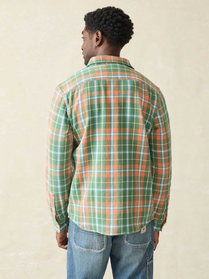 Faherty Surf Flannel: Forest Hollow Plaid
