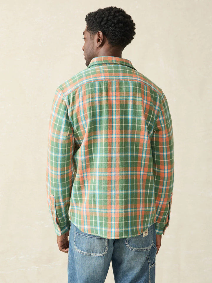 Faherty Surf Flannel: Forest Hollow Plaid