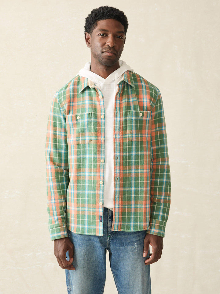 Faherty Surf Flannel: Forest Hollow Plaid