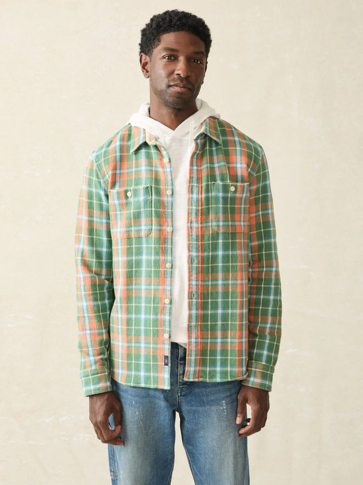 Faherty Surf Flannel: Forest Hollow Plaid