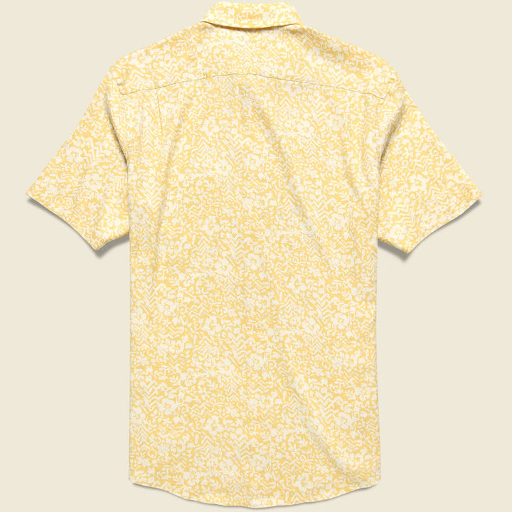 Faherty Breeze Shirt: Wheat Floral