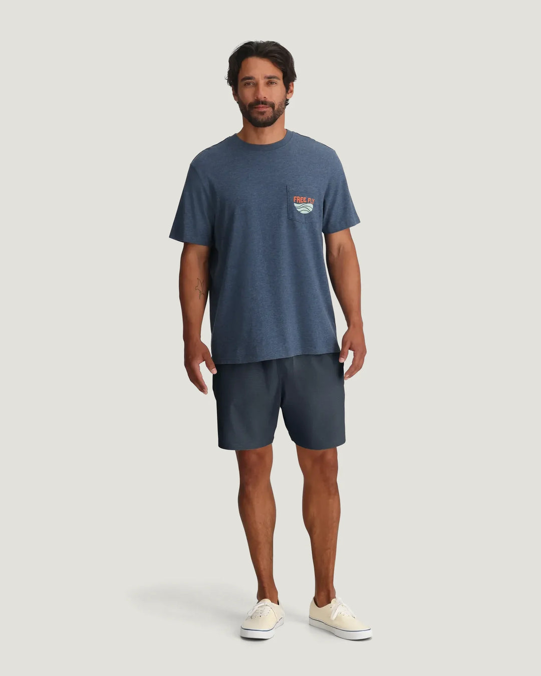 Free Fly Men's Breeze Vent Short: Storm Cloud
