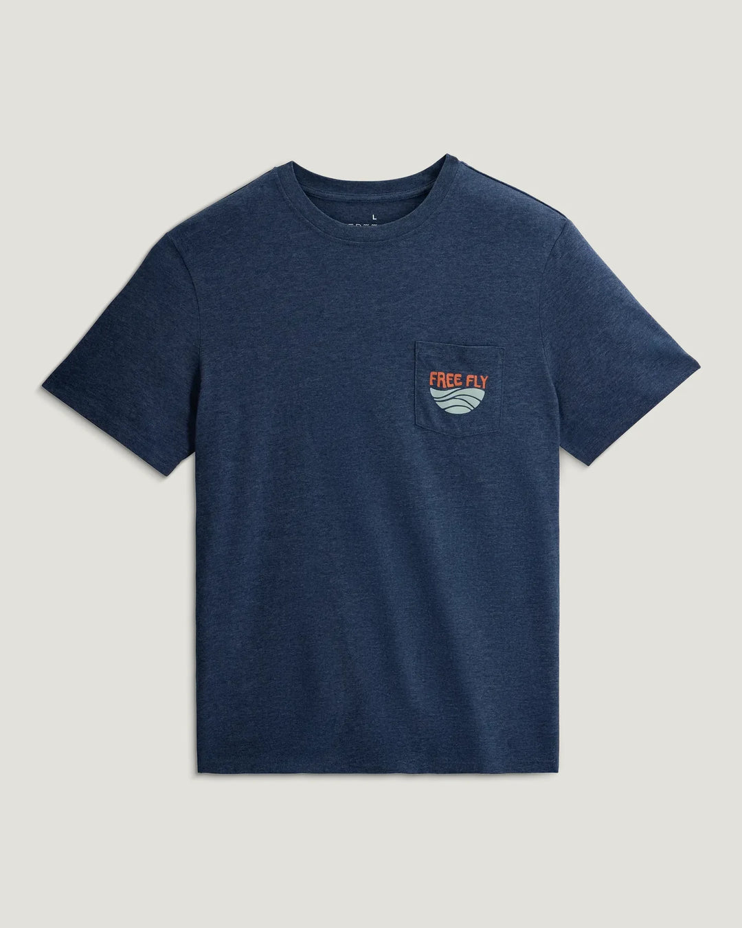 Free Fly Blue Edge Pocket Tee: True Navy