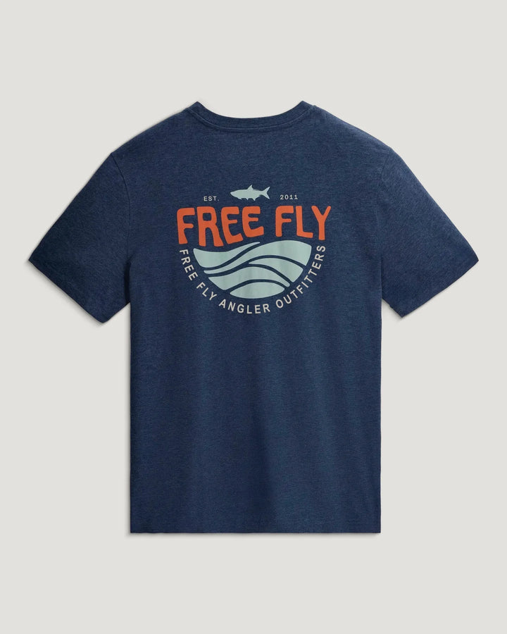 Free Fly Blue Edge Pocket Tee: True Navy